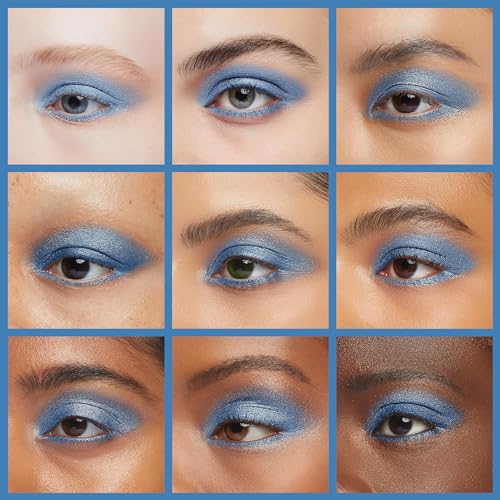 Oulac Blue Cream Eyeshadow Shimmer Glitter Long Lasting Highlighter 6g