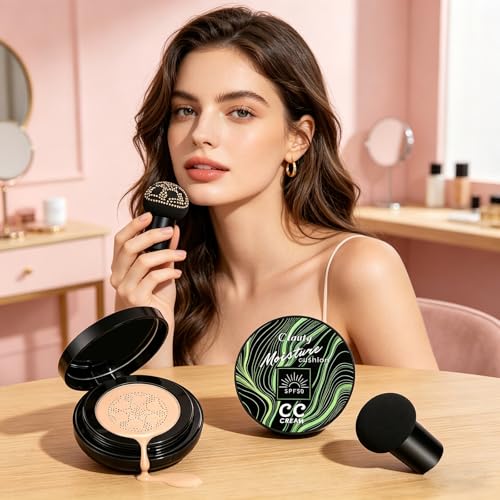 BliBling Cushion CC Cream Foundation - Long-Lasting Natural Coverage Ivory