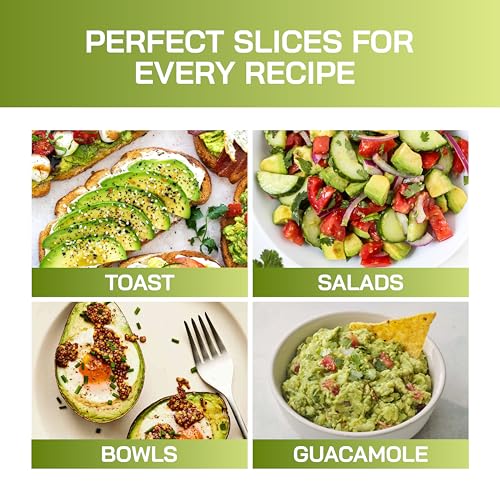 3-in-1 Avocado Slicer with BPA-Free Plastic & Stainless Steel Pitter - 2-Pack