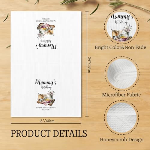 Mommy Kitchen Towel - Decorative 16x24 Inch Hand Towel for Mother's Day