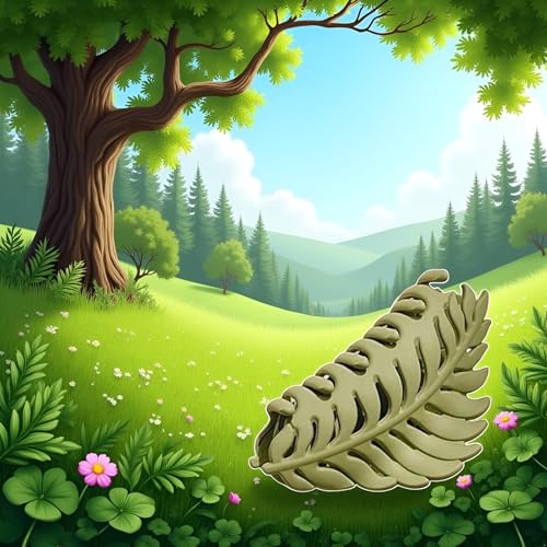 Green Leaf Hair Claw Clip 3.5 Inch Non Slip Jaw Clip for Thick Hair
