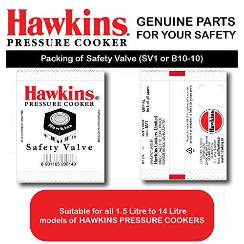 Hawkins Aluminium Safety Valve for 1.5L to 14L Pressure Cookers