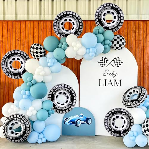 30-Inch Tire Balloons - 6PCS Race Car Party Decorations