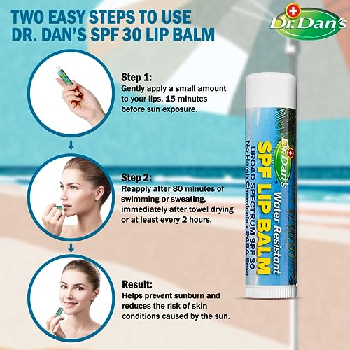 Dr. Dan's Mineral SPF 30 Lip Balm with Zinc Oxide & Vitamin E