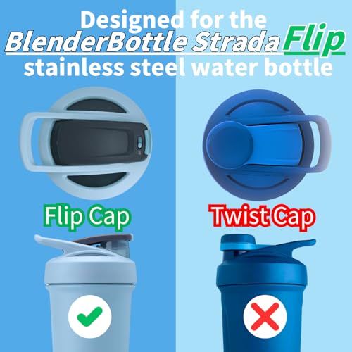 9PCS Shaker Bottle Gasket Replacement for BlenderBottle Strada Shaker Cup Stainless Steel Water Bottle£¬Wire Whisk Bottle Gasket£¬Compatible with Blender Bottle Strada Protein Shaker Bottle£¨Flip lid£©