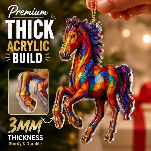 Acrylic Horse Suncatcher Ornament – Horsegifts1 for Horse Lovers