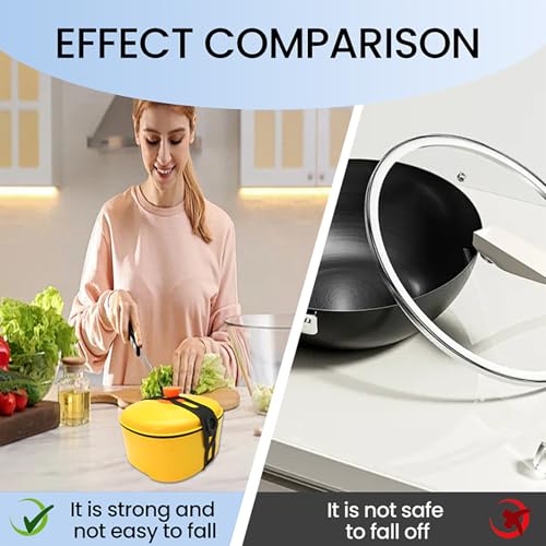 Silicone Lid Lock Strap for 5-8 Quart Slow Cookers - Grey