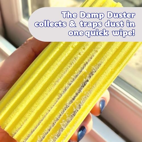 Scrub Daddy Damp Duster - Multipurpose Wet Dust Sponge, Light Pink