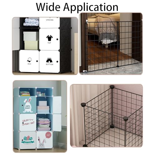 40PCS Black Cube Connectors for Modular Storage Solutions