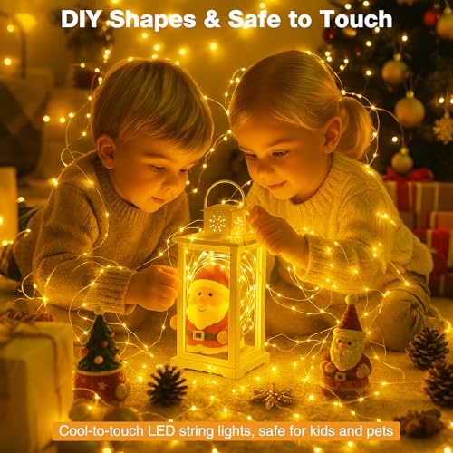 Warm White 3-Pack 16FT Fairy String Lights with Timer & Battery or USB Power