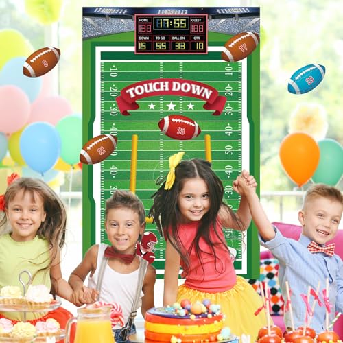 Pin the Football Game for Kids - Football Party Decorations Set