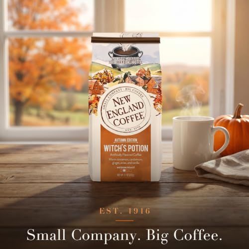 New England Coffee Witch's Potion Ground Coffee 11oz – Spiced Arabica Blend