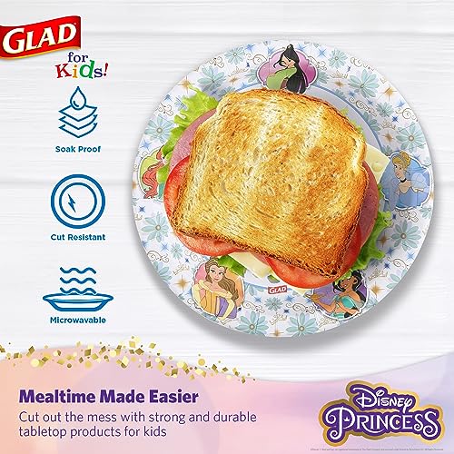 Disney Princess Disposable Paper Plates, 8.5 in - 40 Count Multicolor