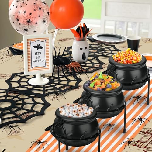 SpinLaLa Wizard Party Tablecloths - 3-Pack 54 x 108 Inch Magic Castle