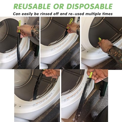 Flexible Long Pipe Drain Cleaner Brush for Kitchen, Shower & Bathtub Clogs