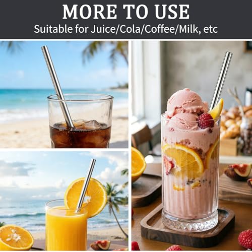 Mucostaw Metal Straw Replacement for Owala FreeSip 24 oz & 32 oz Bottles