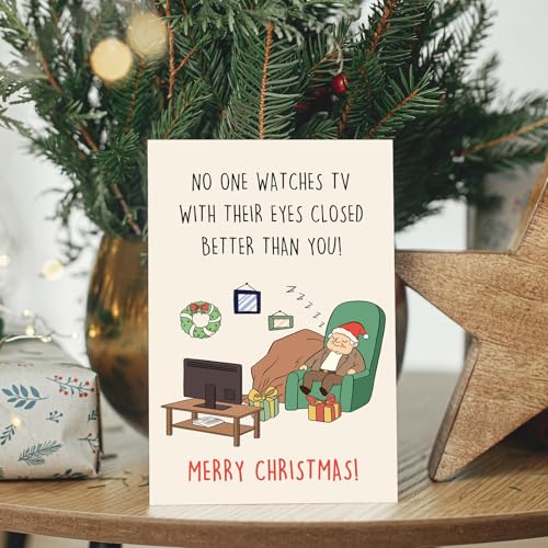 Funny Christmas Card for Men - Humorous Holiday Greeting