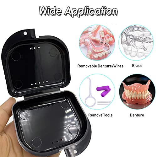 Orthodontic Retainer Case with Vent Holes and Secure Snap Lock