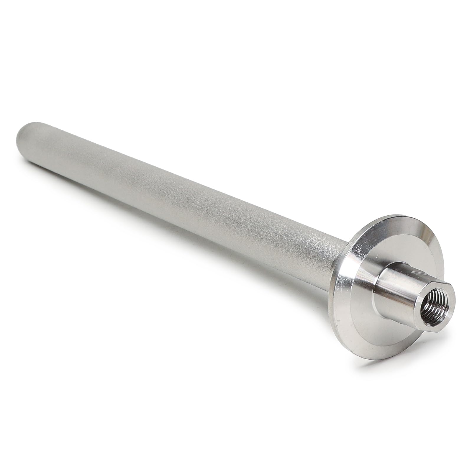 Stainless Steel 1.5" Tri-Clamp Ferrule Diffusion Stone,1.5 Inch Tri Clamp Carbonation 2 Micron Aeration Stone,Male Connect 1/4" NPT CO2 inlet,10" Length for Brew Aeration Equipment
