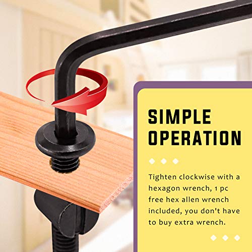 Swpeet 51Pcs M6 x 40mm Crib Hardware Screws with Wrench Set