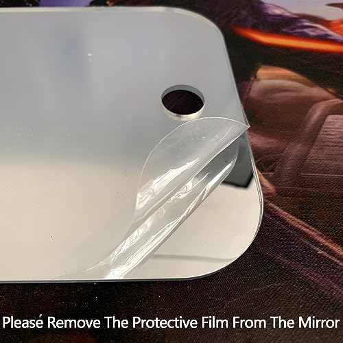 Fogless Shower Mirror for Shaving - 11x8 Inch Shatterproof Handheld Mirror