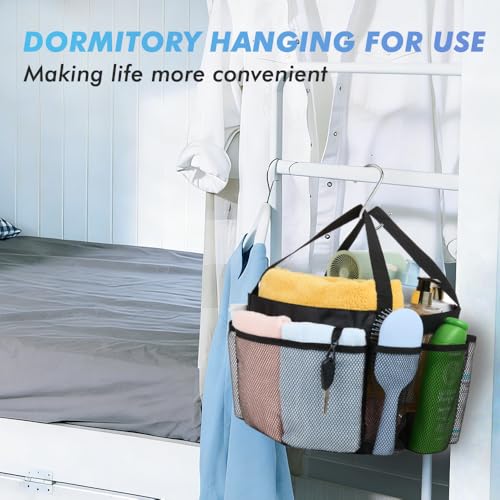 Portable Mesh Shower Caddy with 8 Pockets – Ideal for Dorms & Travel