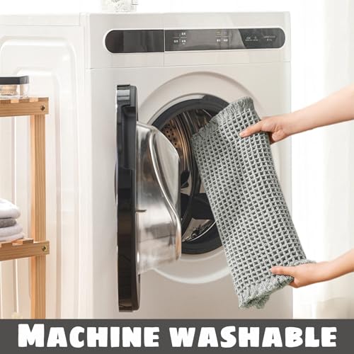 Waffle Knit Bath Mat - 16x24 Inch Non-Slip Washable Bathroom Rug