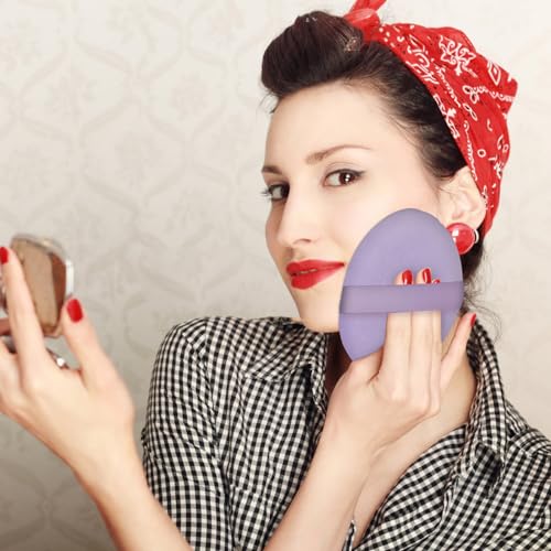 Mozeat Lens 5 Inch Ultra Soft Velour Body Powder Puff & Makeup Sponge
