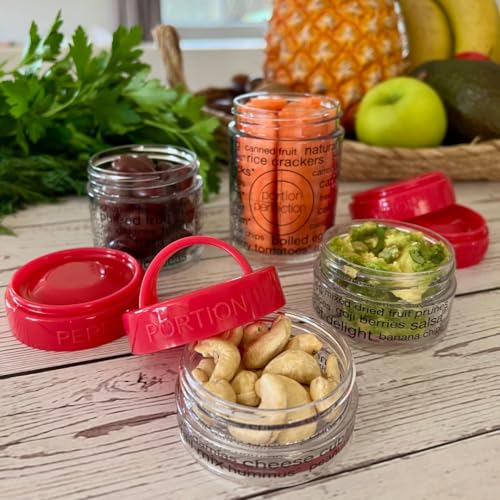 Pink 100 Cal Portion Control Snack Containers for Weight Management