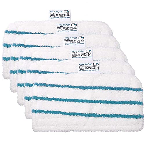 Hovico 5 Pack Washable Microfiber Cleaning Pads for Black+Decker Steam Mops - Style B