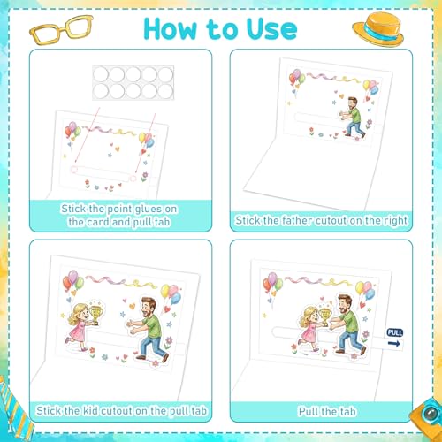 Interactive Father's Day Card with DIY Pull Tab for Dad