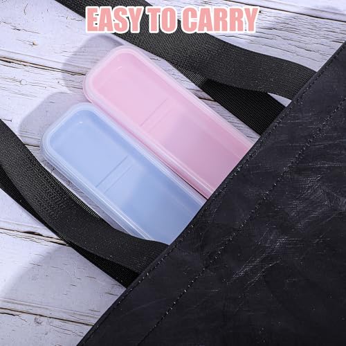 Aysatogc Portable Utensil Holder Set - 2 Pcs Lunch Box Cutlery Case