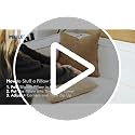 MIULEE 20x12 Inch Beige Boucle Lumbar Pillow Cover - Pack of 1