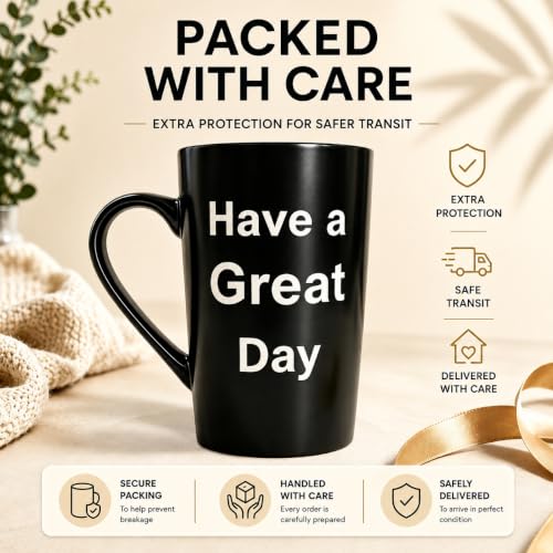 Funny Black Mug with Middle Finger Surprise - 15 oz - Variation of THIS listing