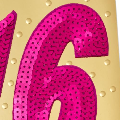 Hallmark 16th Birthday Card for Her - Seriously Sweet Design