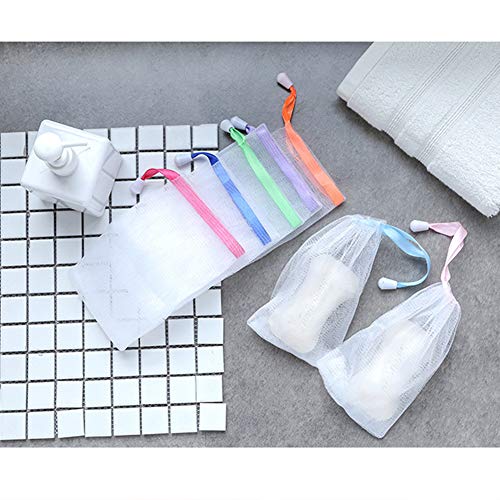 INVODA Double Layer Mesh Soap Saver Bag and Foam Net 10 Pack