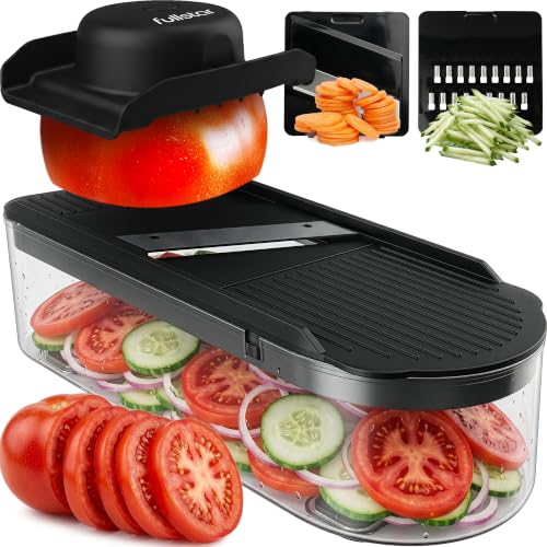 Fullstar 2-in-1 Mandoline Vegetable Slicer and Julienne Cutter - Black