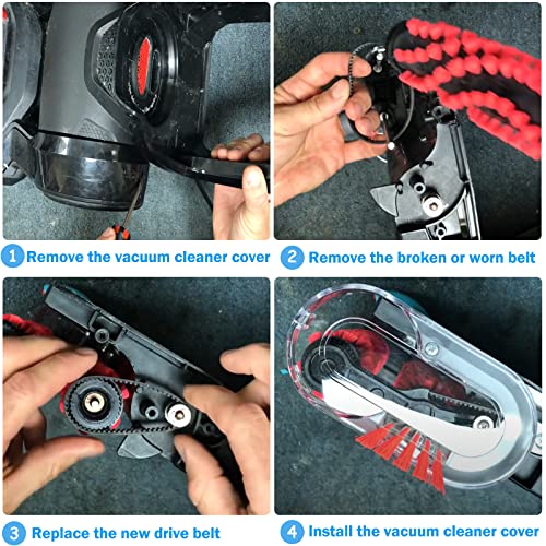 Replacement Vacuum Belts for Bissell ProHeat 2X Revolution Pet, 3-Pack