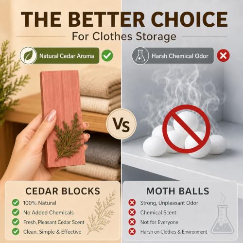Threadle 20-Pack Natural Red Cedar Blocks for Clothes Storage