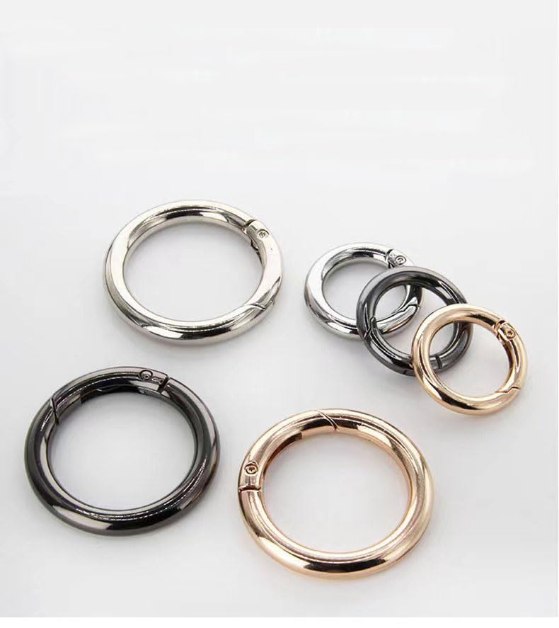 4-Pack 3/4 Inch Gold Keyring Buckles for Bags & Purses