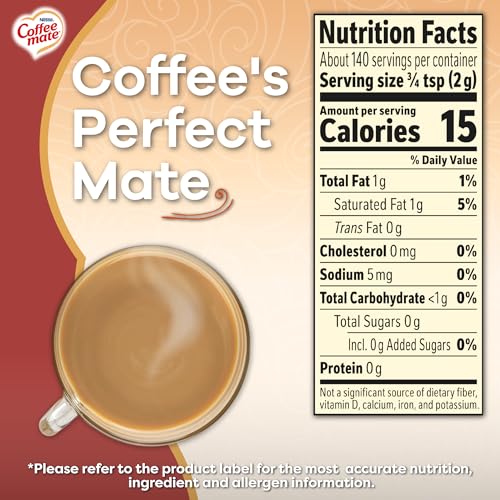 Coffee-mate Vanilla Caramel Sugar Free Powder Coffee Creamer (Pack of 6, 10.2 oz)