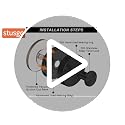 Stusgo 4-Pack Matte Black Suction Cup Hooks - Heavy Duty O-Shape Hanger