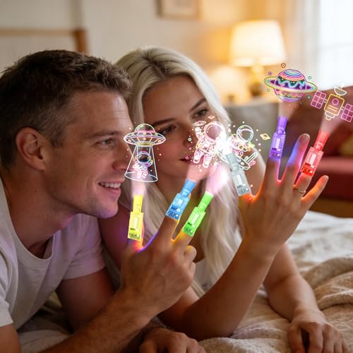 24PCS Space LED Finger Lights - Fun Party Favors for Kids