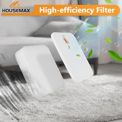 HOUSEMAX Shark-502 Filter Replacement for Shark Lift-Away Vacuum LA300 LA502 Pack of 2