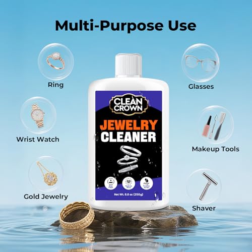 CleanCrown Silver Polish & Metal Tarnish Remover (8.8 Oz) - Jewelry & Brass