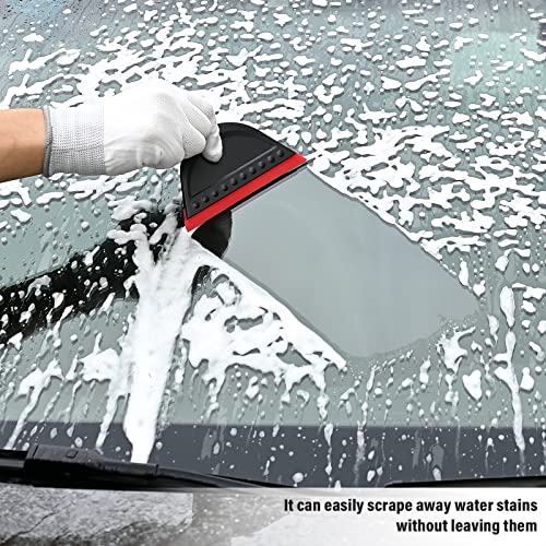 FOSHIO Mini Squeegee Set - 2 Pack for Window Cleaning & Vinyl Smoothing