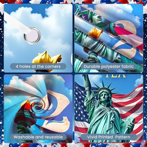 American 250th Anniversary Door Cover - Statue of Liberty Design