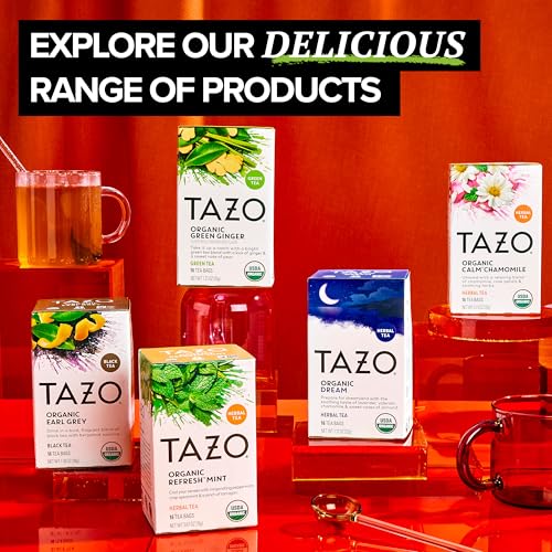 TAZO Organic Green Ginger Tea Bags - 16 Count Caffeinated Herbal Blend