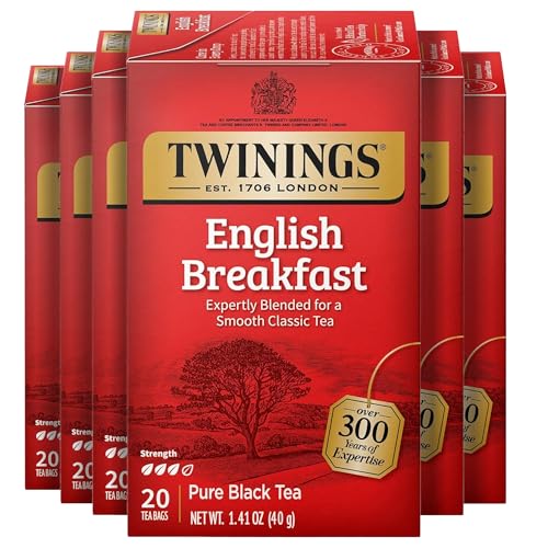 Twinings English Breakfast Black Tea, 120 Individually Wrapped Tea Bags