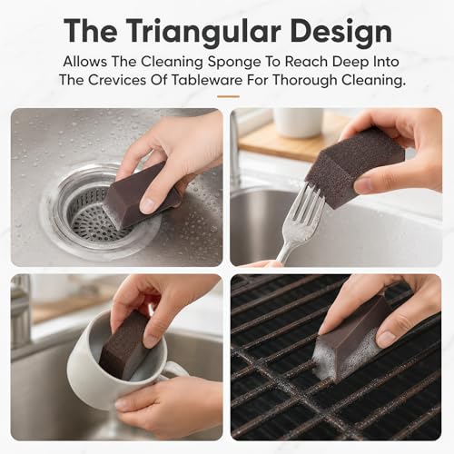 Magic Cleaning Erasers - 5PC Triangular Sponge Set for Stubborn Stains